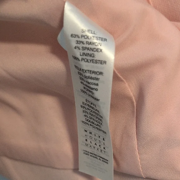 White House Black Market, Pale Pink Double-Breasted Women's Blazer, Sz. 6 - Picture 10 of 12